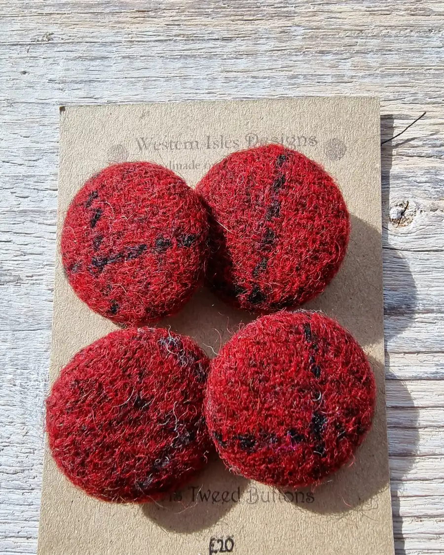 Harris Tweed buttons - 1 3