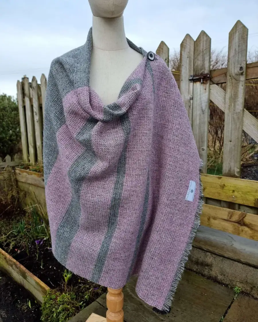 Two Sisters Tweed Shawl