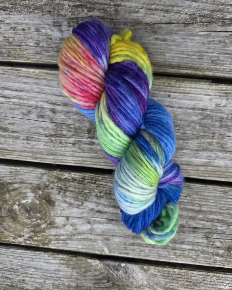 Hand-Dyed Yarn: 100% Merino, 4 ply - 8 3