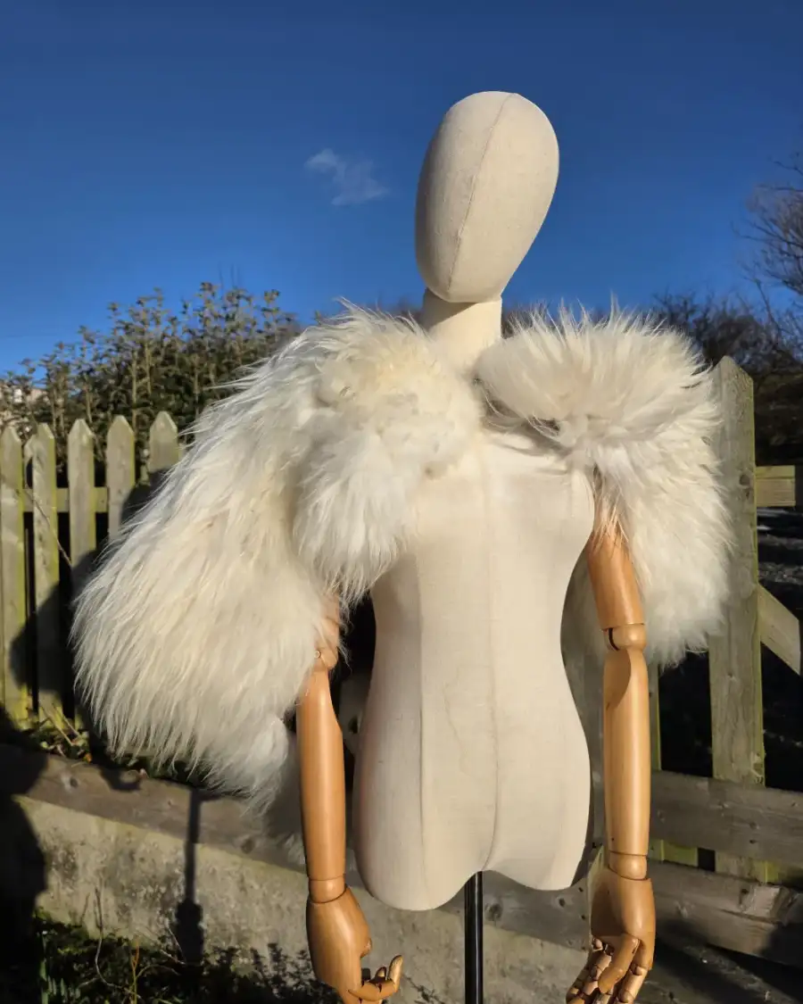 Two Sisters icelandic sheepskin cloak