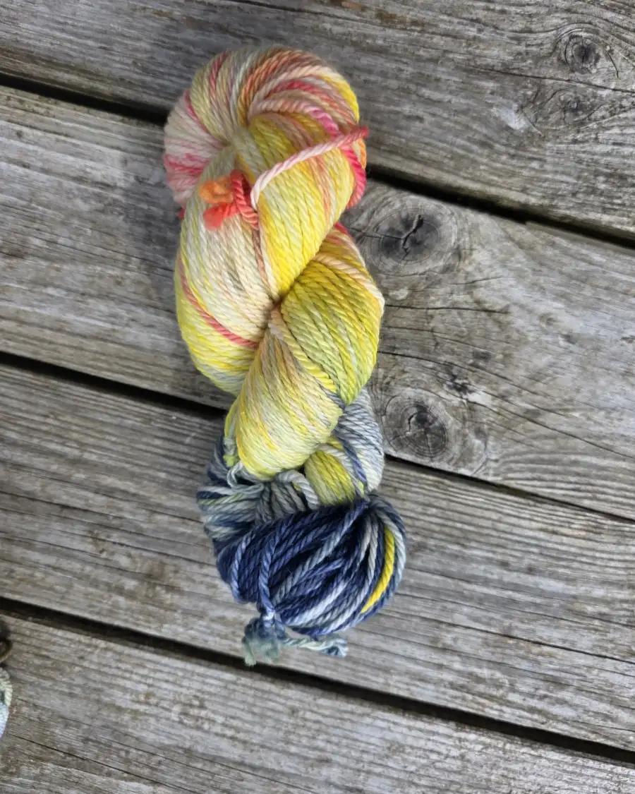Hand-Dyed Yarn: 100% Merino, aran