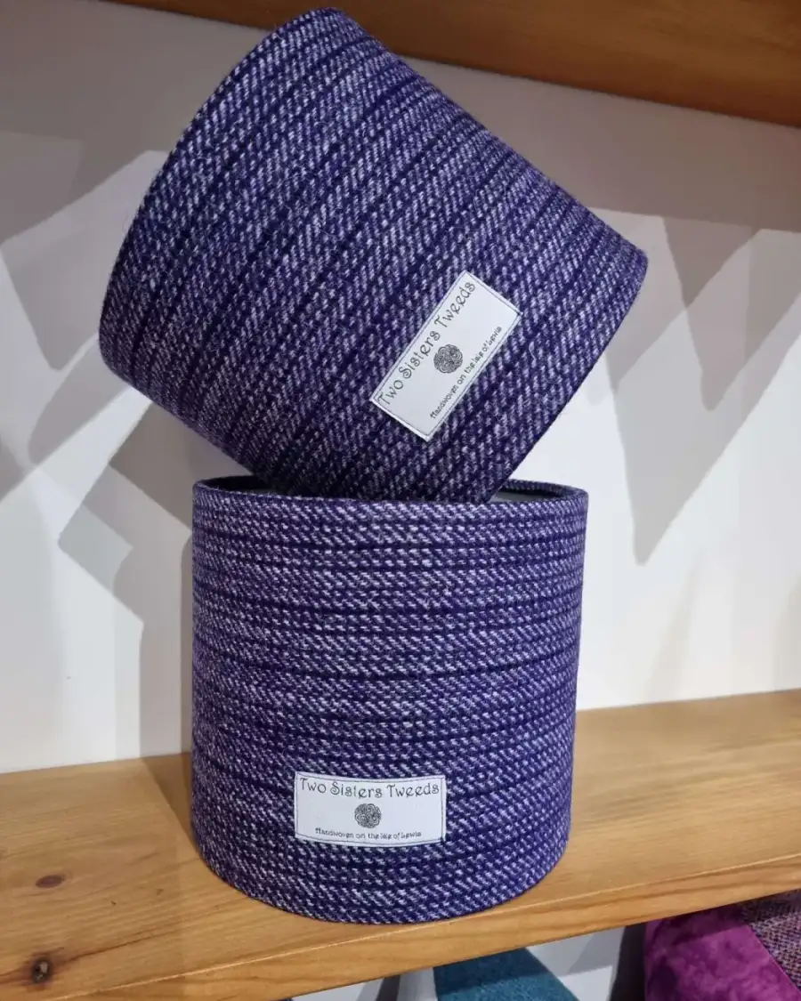 Two Sisters Tweed lampshade