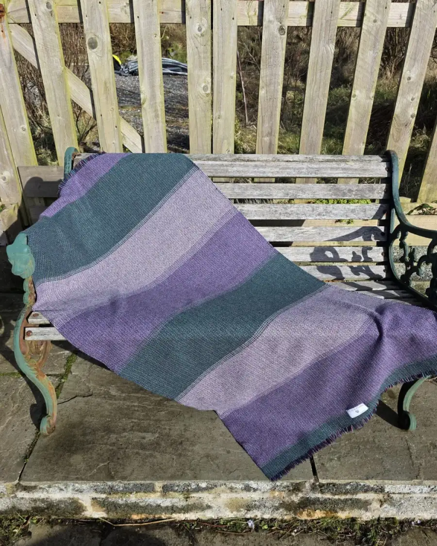 Two Sisters Tweed Throw Lambswool