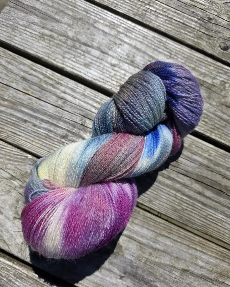 Hand-Dyed Yarn: Bluefaced Leicester, lace - 2