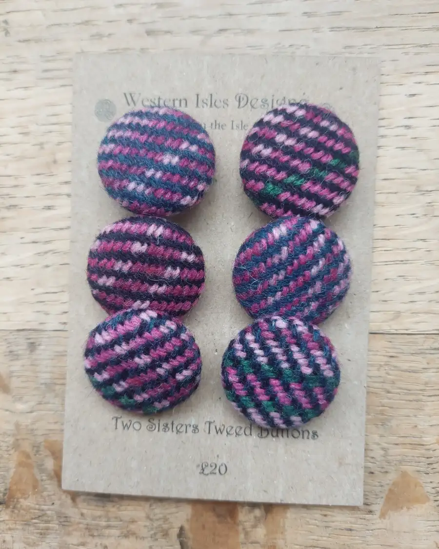 Three Sisters Tweed Buttons