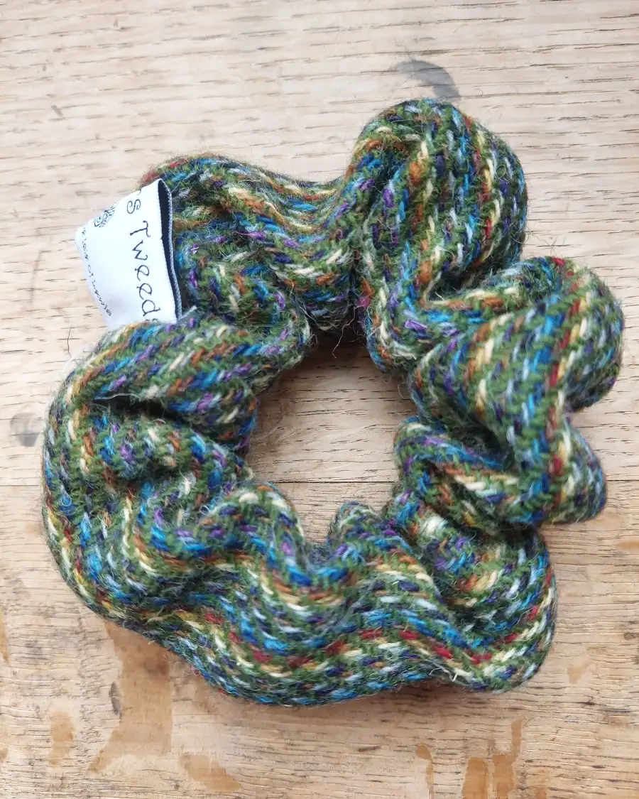 Three Sisters Tweed hair scrunchie