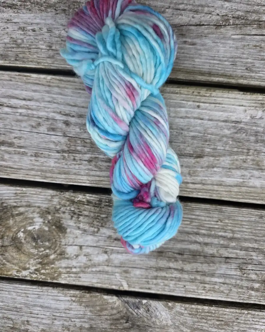 Hand-Dyed Yarn: 100% Merino, chunky - 1 2
