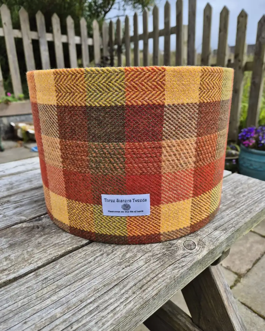 Three Sisters Tweed luxury lampshade 30cm ceiling