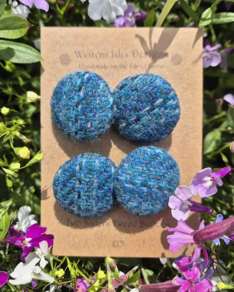 Two Sisters Tweed buttons