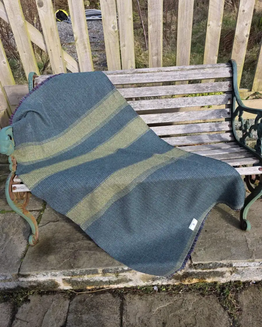 Two Sisters Tweed Throw Lambswool