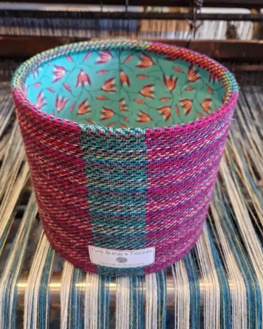 Two Sisters Tweed luxury lampshade
