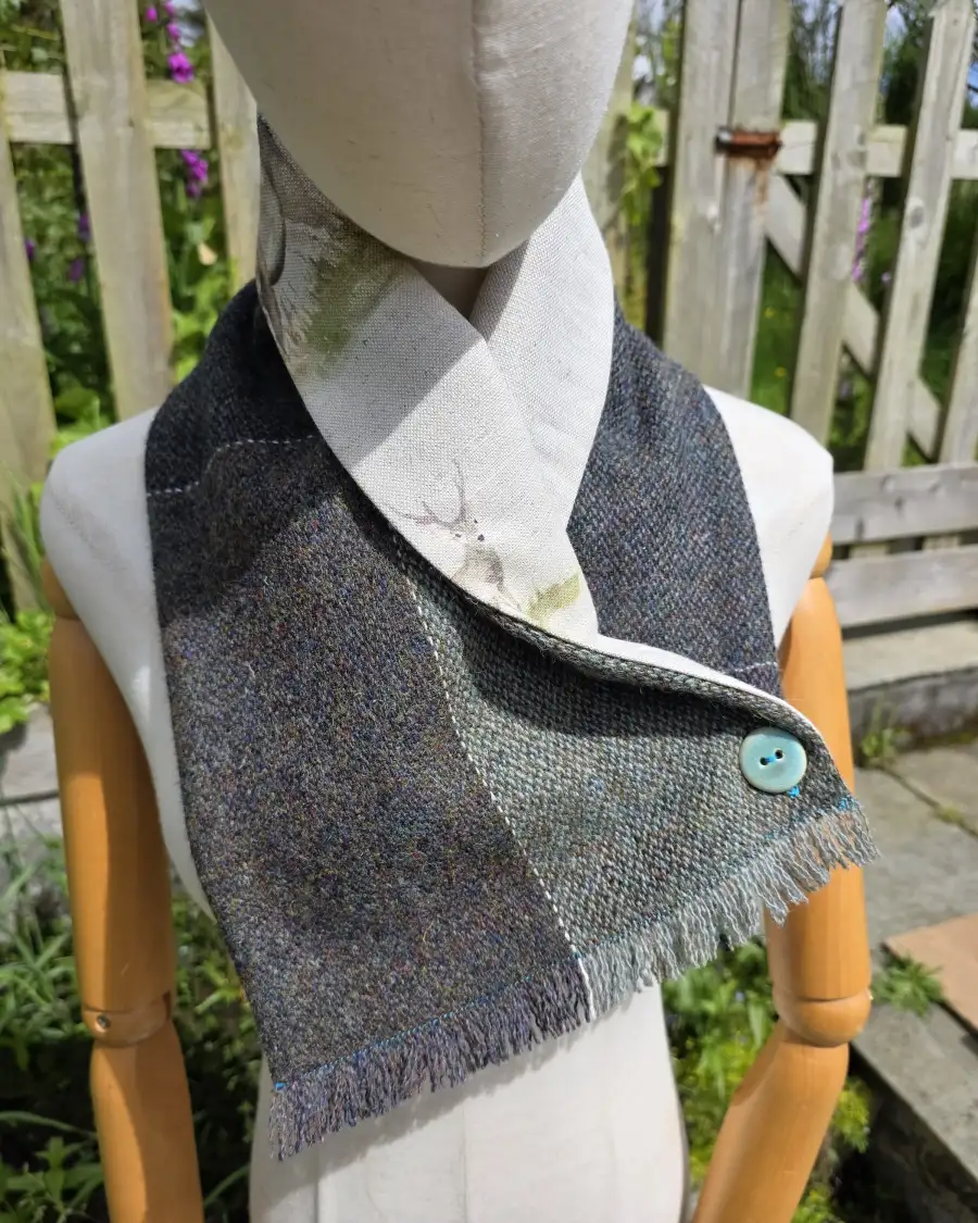 Harris tweed neck warmer - 2