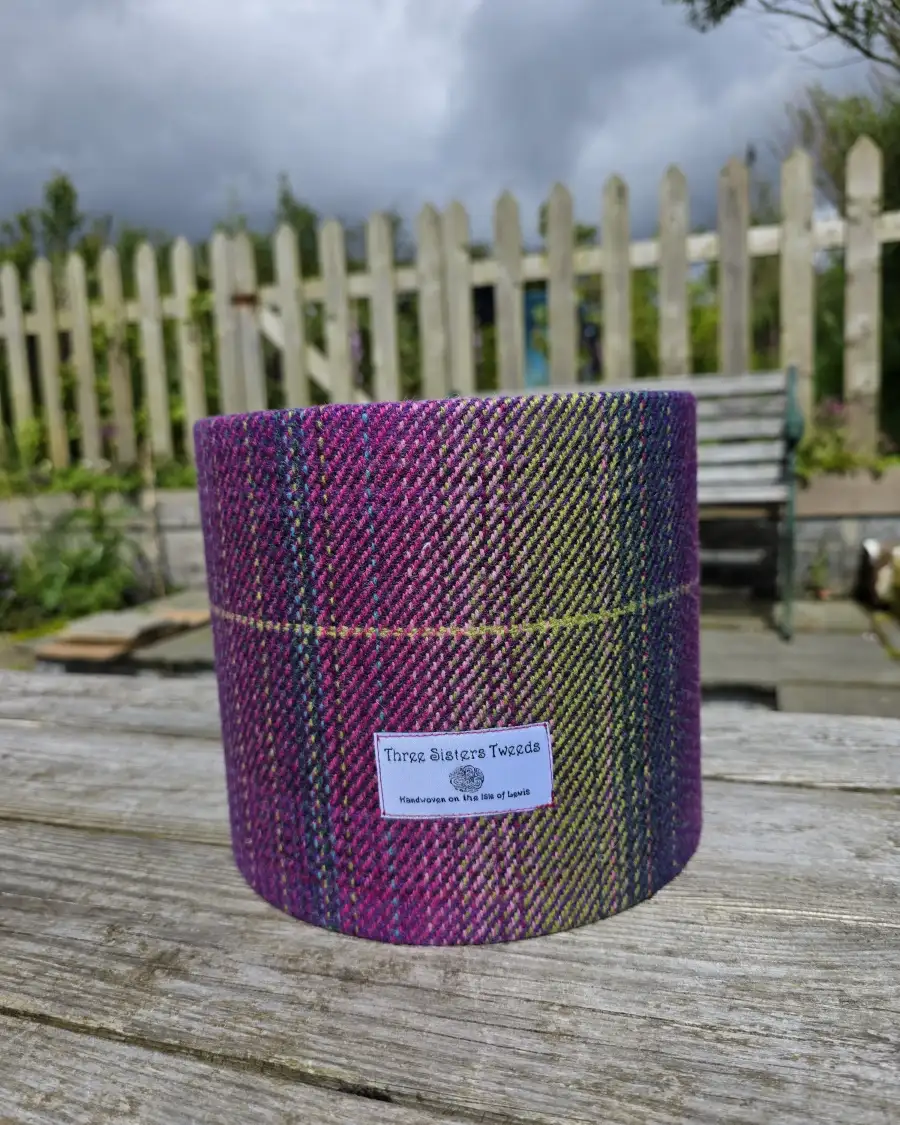 Three Sisters Tweed luxury lampshade 20cm - Aurora