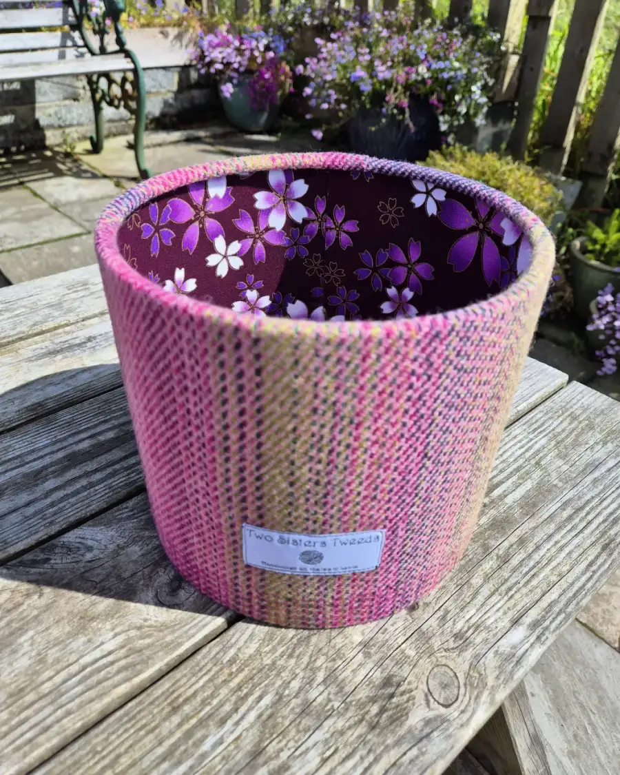 Two Sisters Tweed luxury lampshade - Aurora