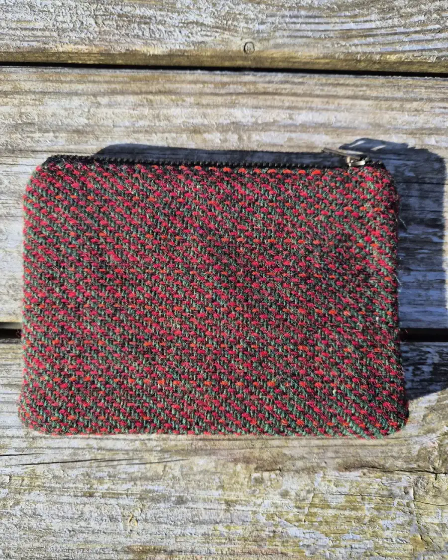Two Sisters Tweed Zip Purse