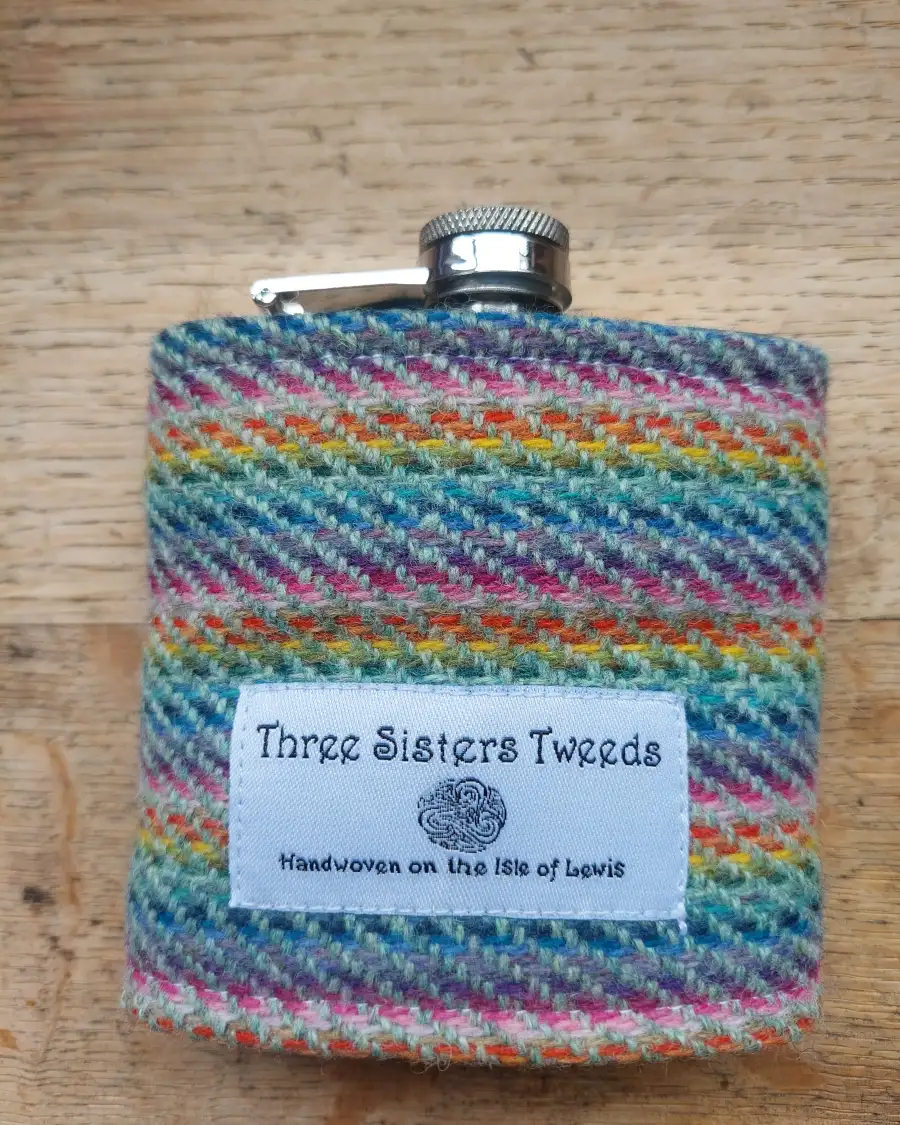 Hipflask with Three Sisters Tweed cover