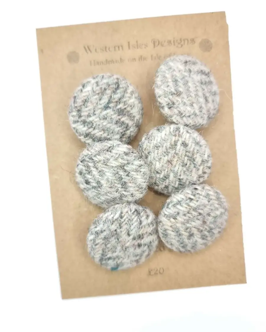 Harris tweed buttons