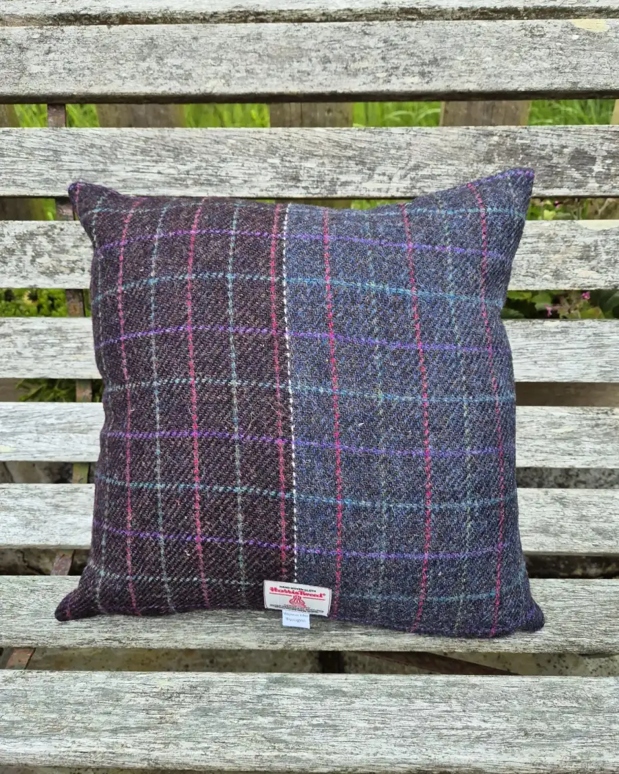 Harris tweed cushion cover