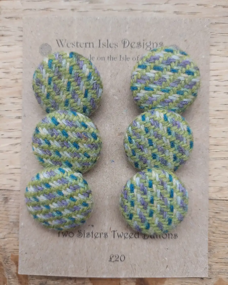Three Sisters Tweed Buttons