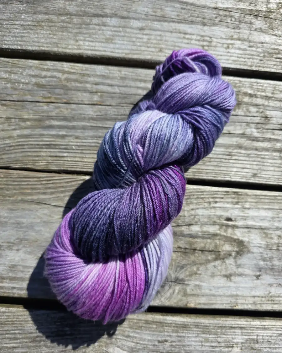 Hand-Dyed Yarn: 100% Merino, 4 ply - 2 3