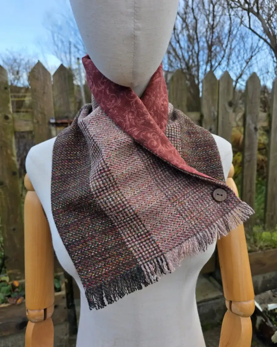 Two Sisters Tweed neck warmer
