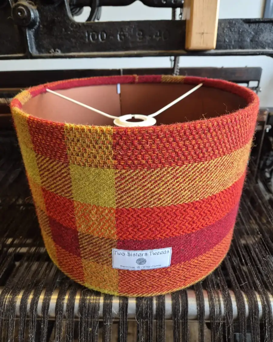 Two Sisters Tweed luxury lampshade 30cm ceiling