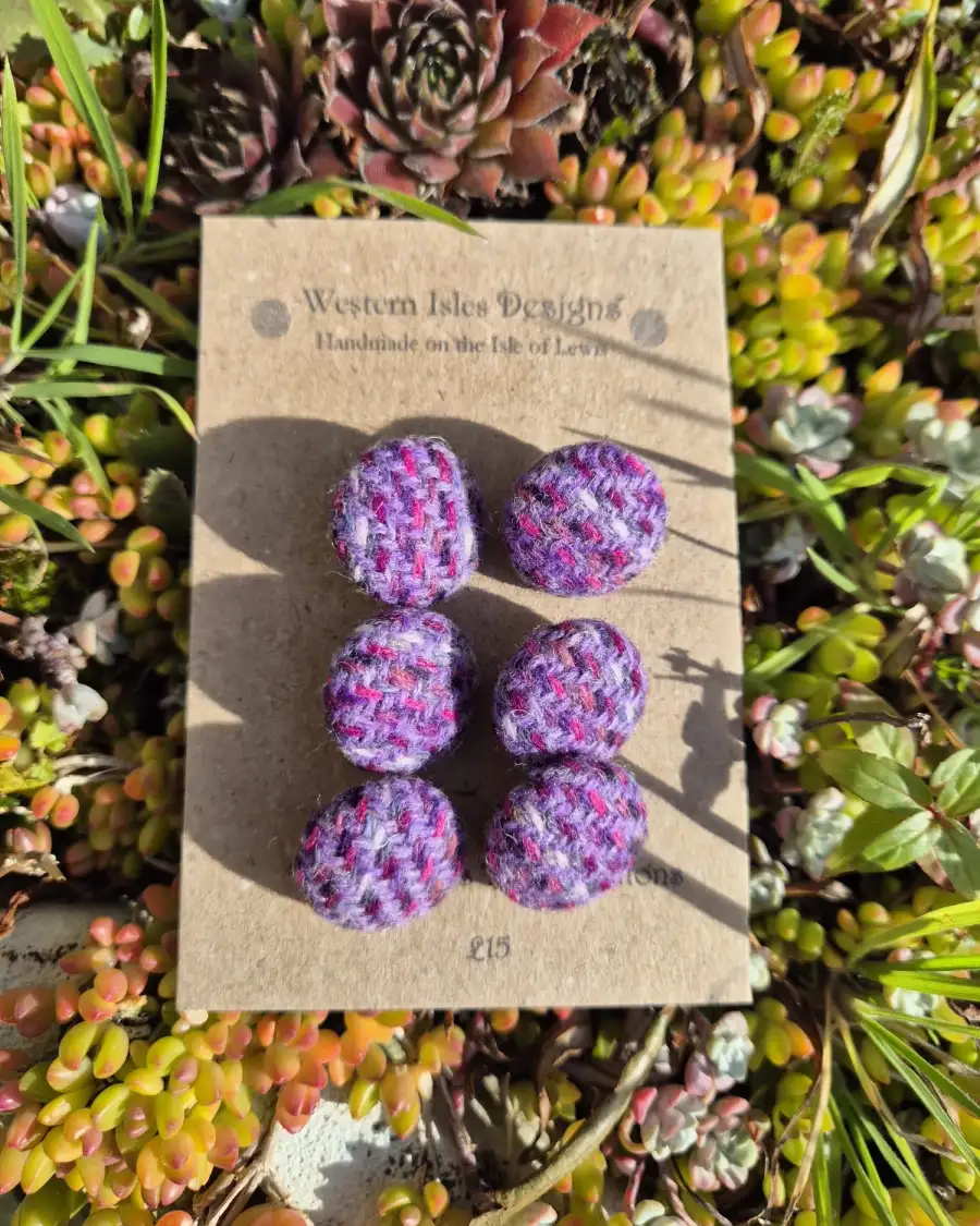 Three Sisters Tweed Buttons