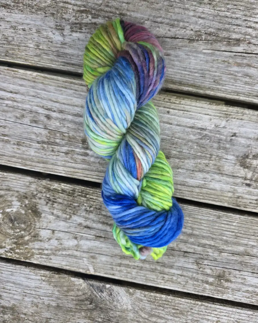 Hand-Dyed Yarn: 100% Merino, chunky