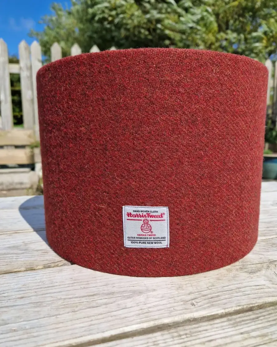 Harris tweed luxury lampshade 30cm