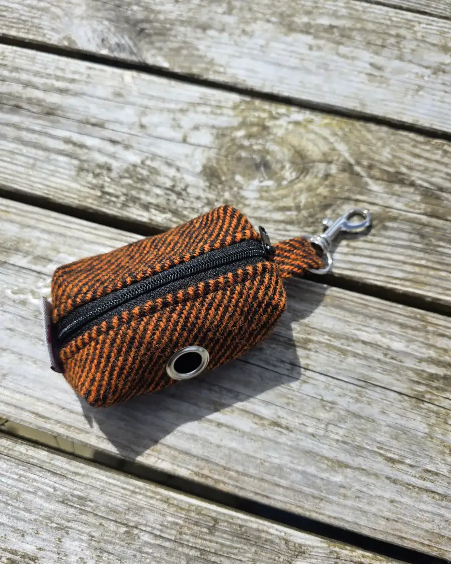 Harris Tweed Bag Holder/ Headphones Case