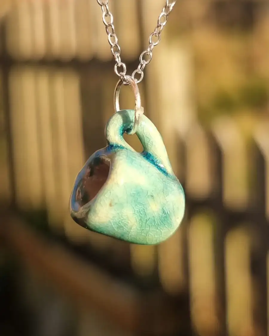Mini Ceramic Mug Necklace