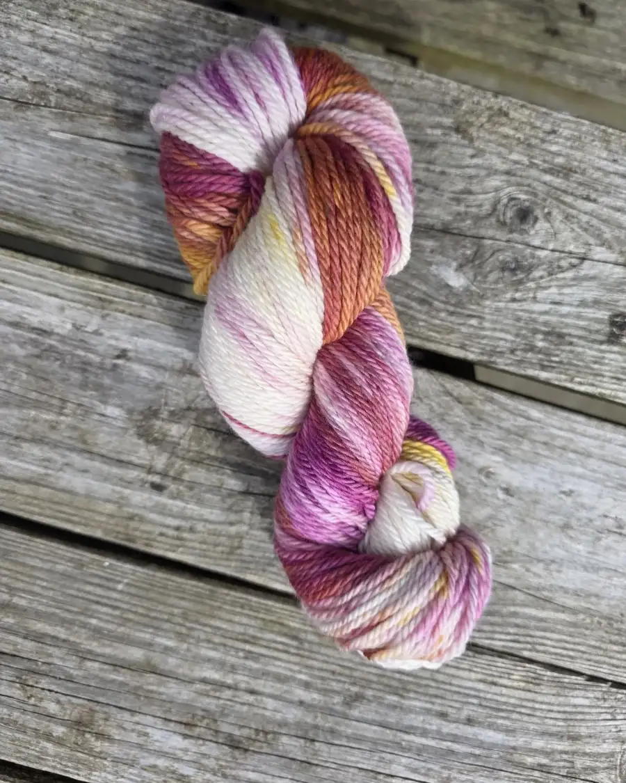 Hand-Dyed Yarn: 100% Merino, aran