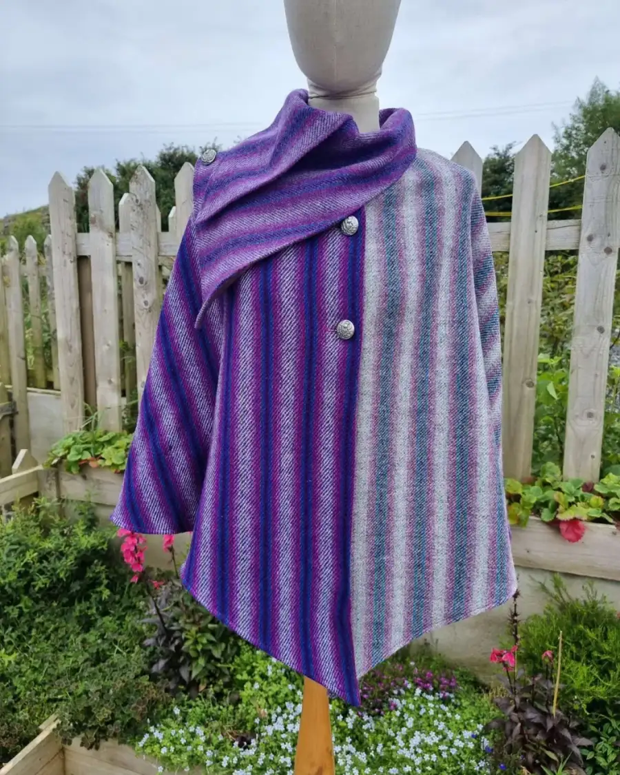 Harris tweed cloak