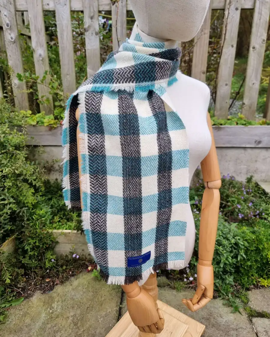 Gotland x hebridean and merino tweed scarf