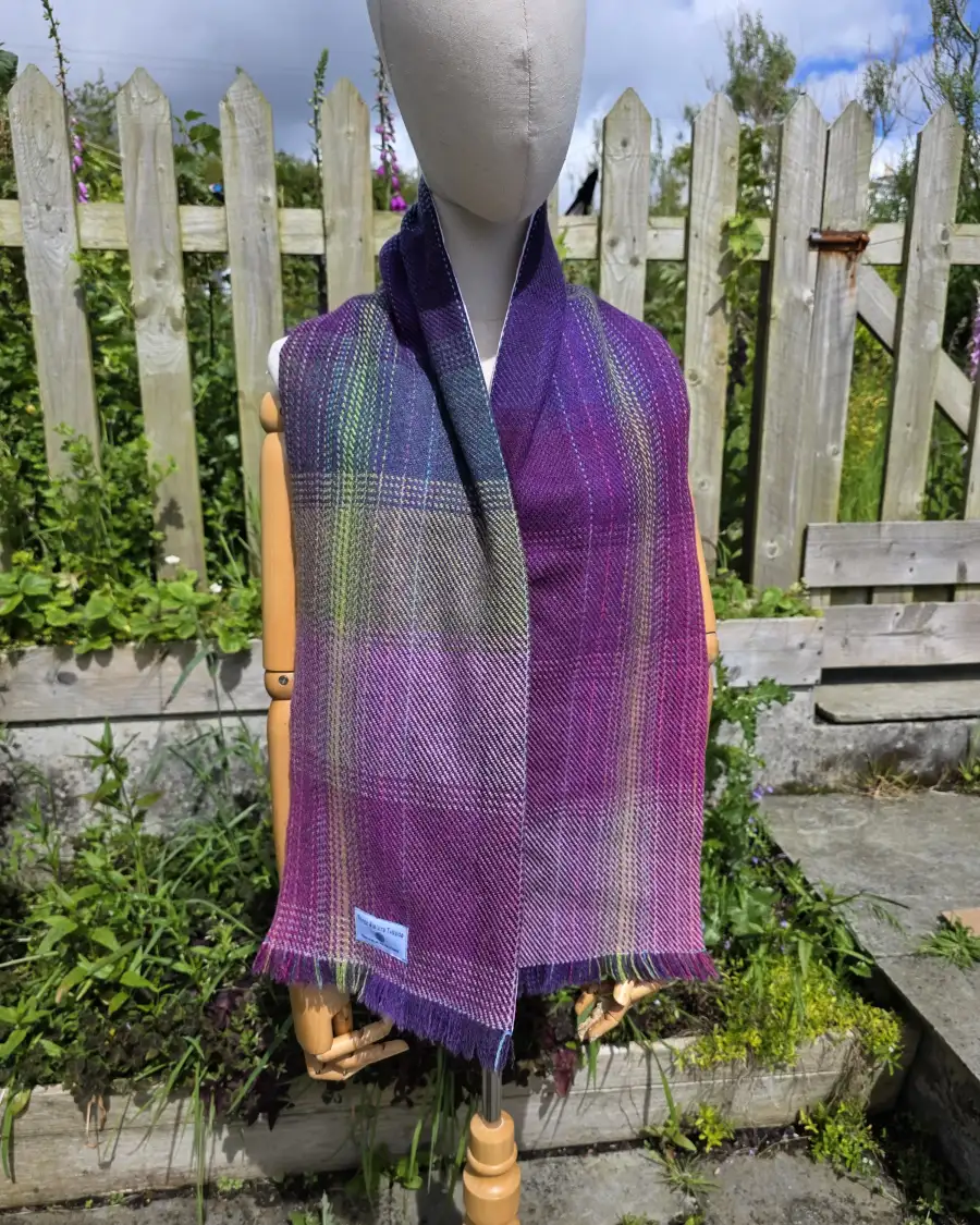 Three Sisters Tweed Scarf - Aurora