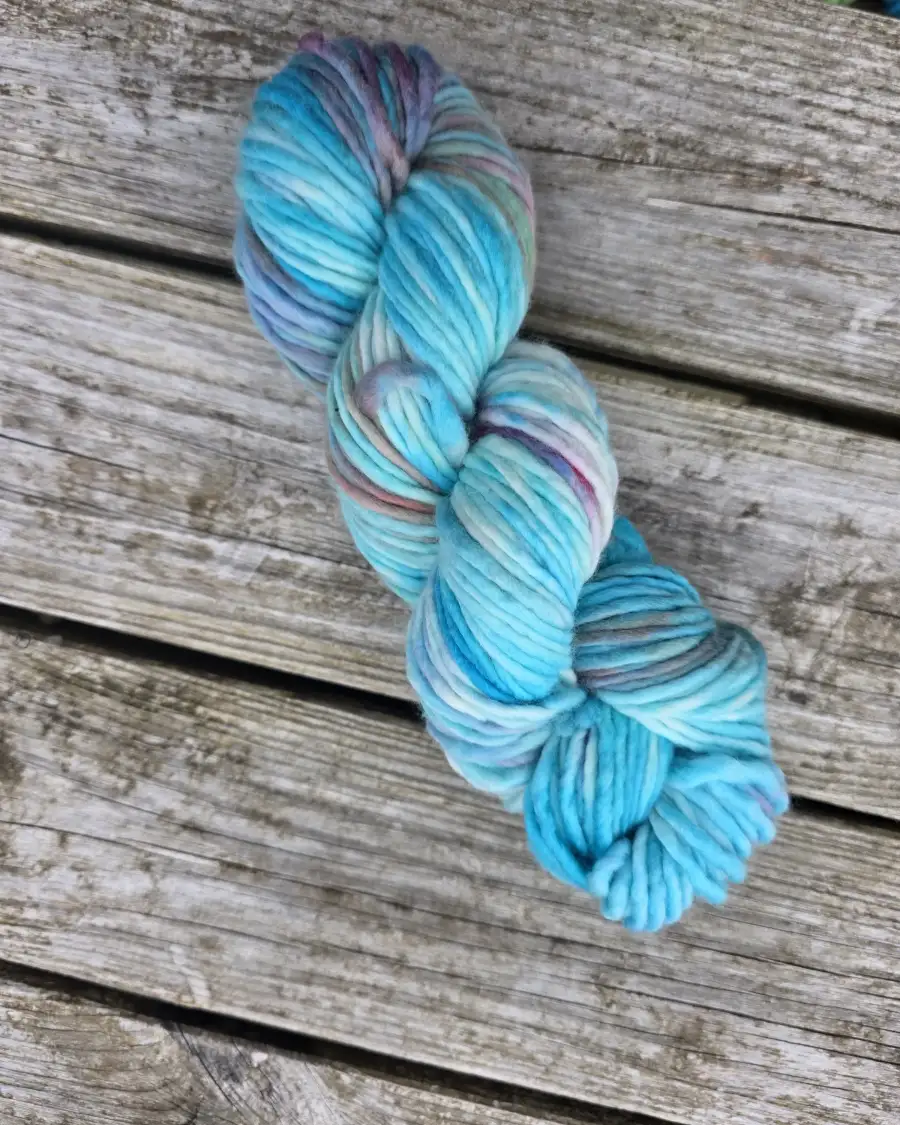 Hand-Dyed Yarn: 100% Merino, chunky