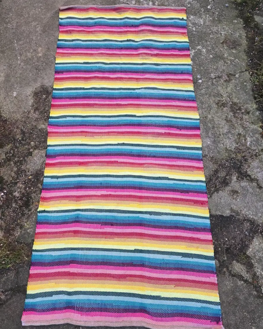 Handwoven pure cotton rug