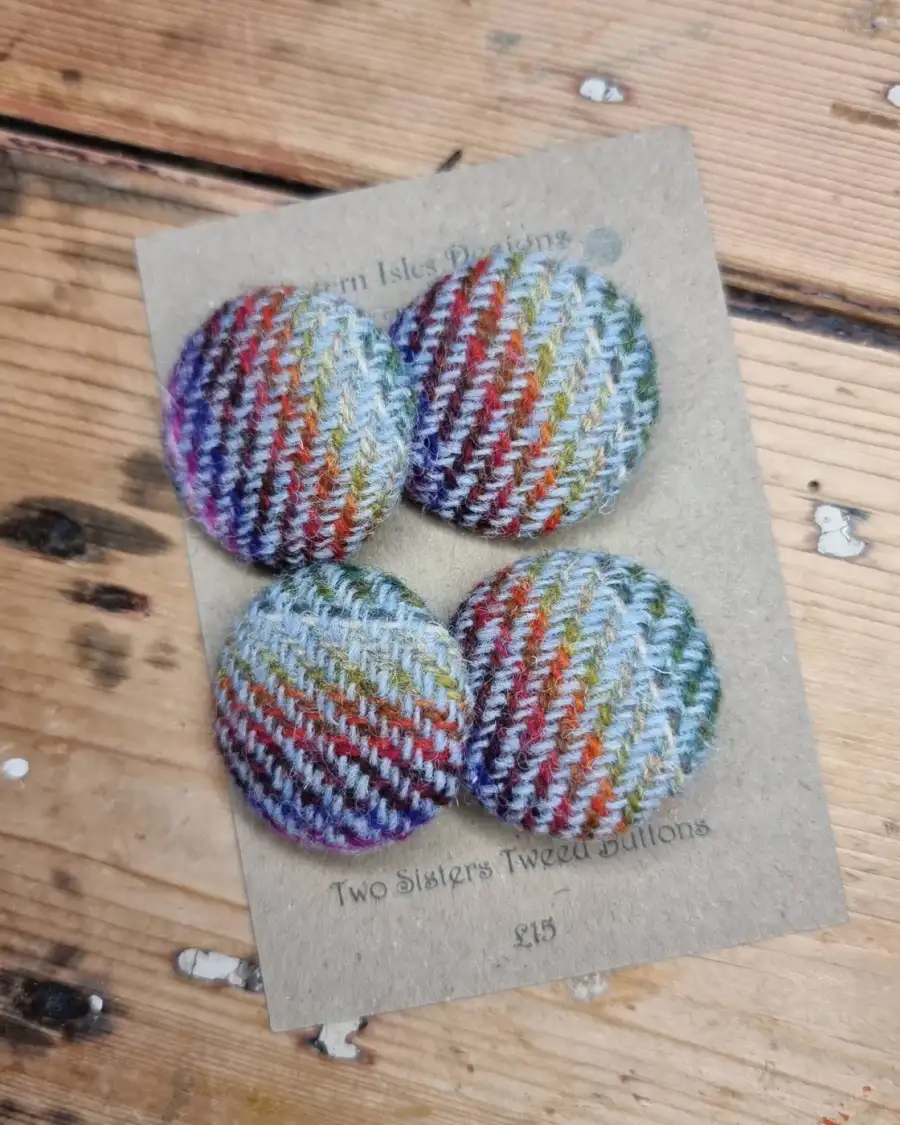 Two Sisters Tweed buttons