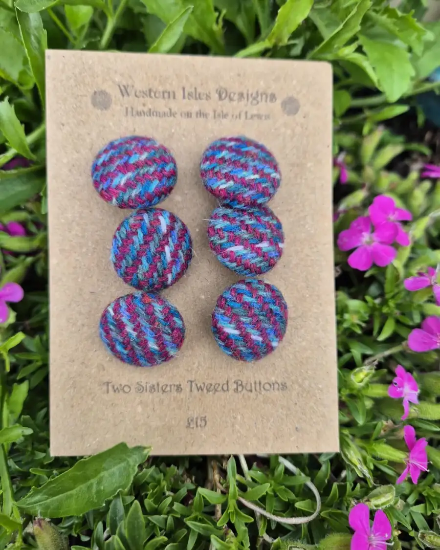 Two Sisters Tweed buttons