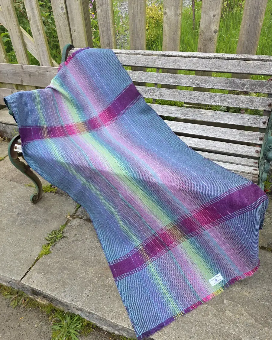 Two Sisters Tweed Throw Lambswool - 1