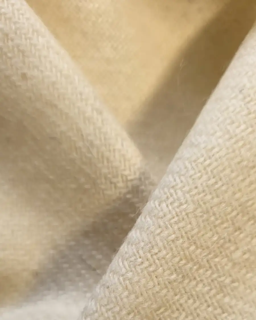 Two Sisters Tweed Fabric - natural white