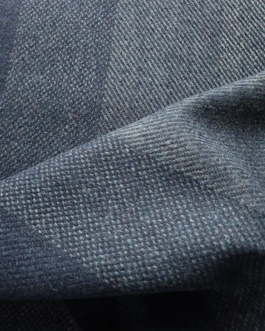 Two Sisters Tweed Fabric - navy blue ombre