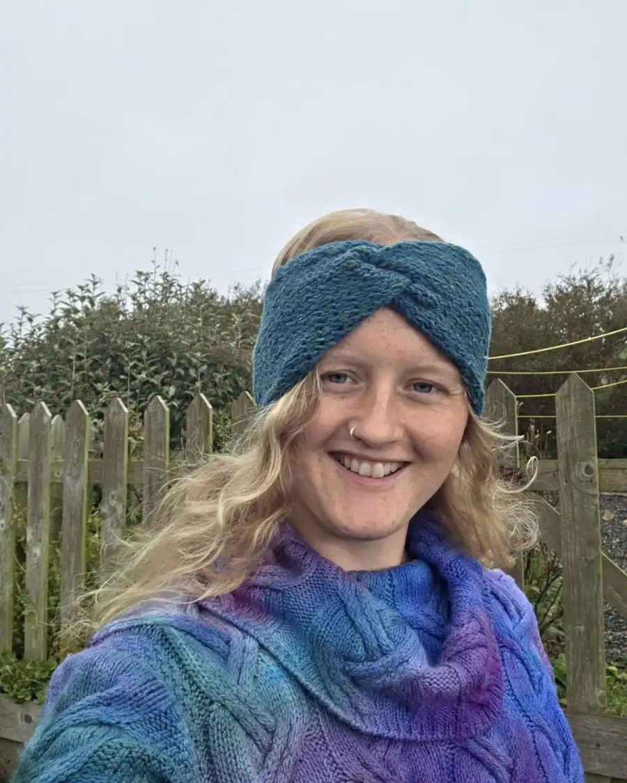 Hand Knitted merino headband