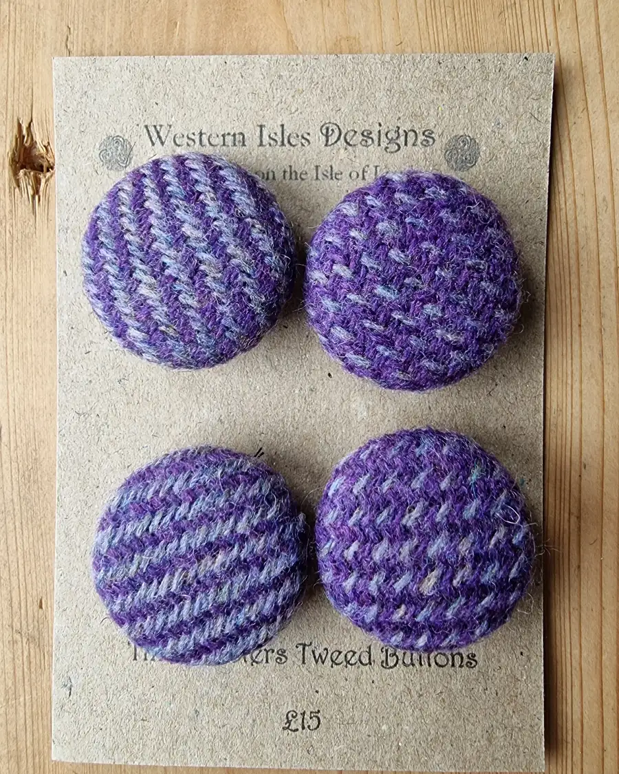 Three Sisters Tweed Buttons
