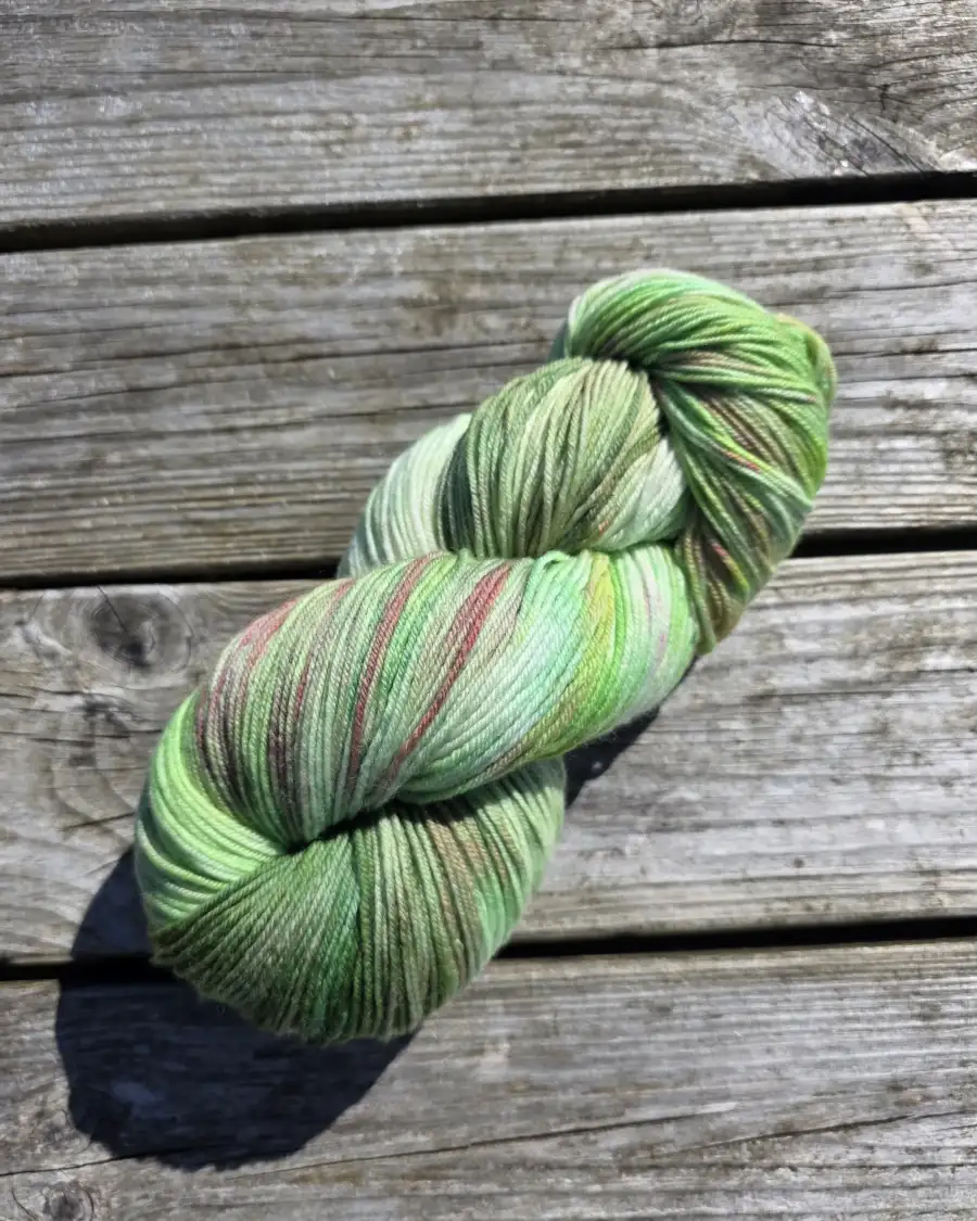 Hand-Dyed Yarn: 100% Merino, 4 ply - 1 4