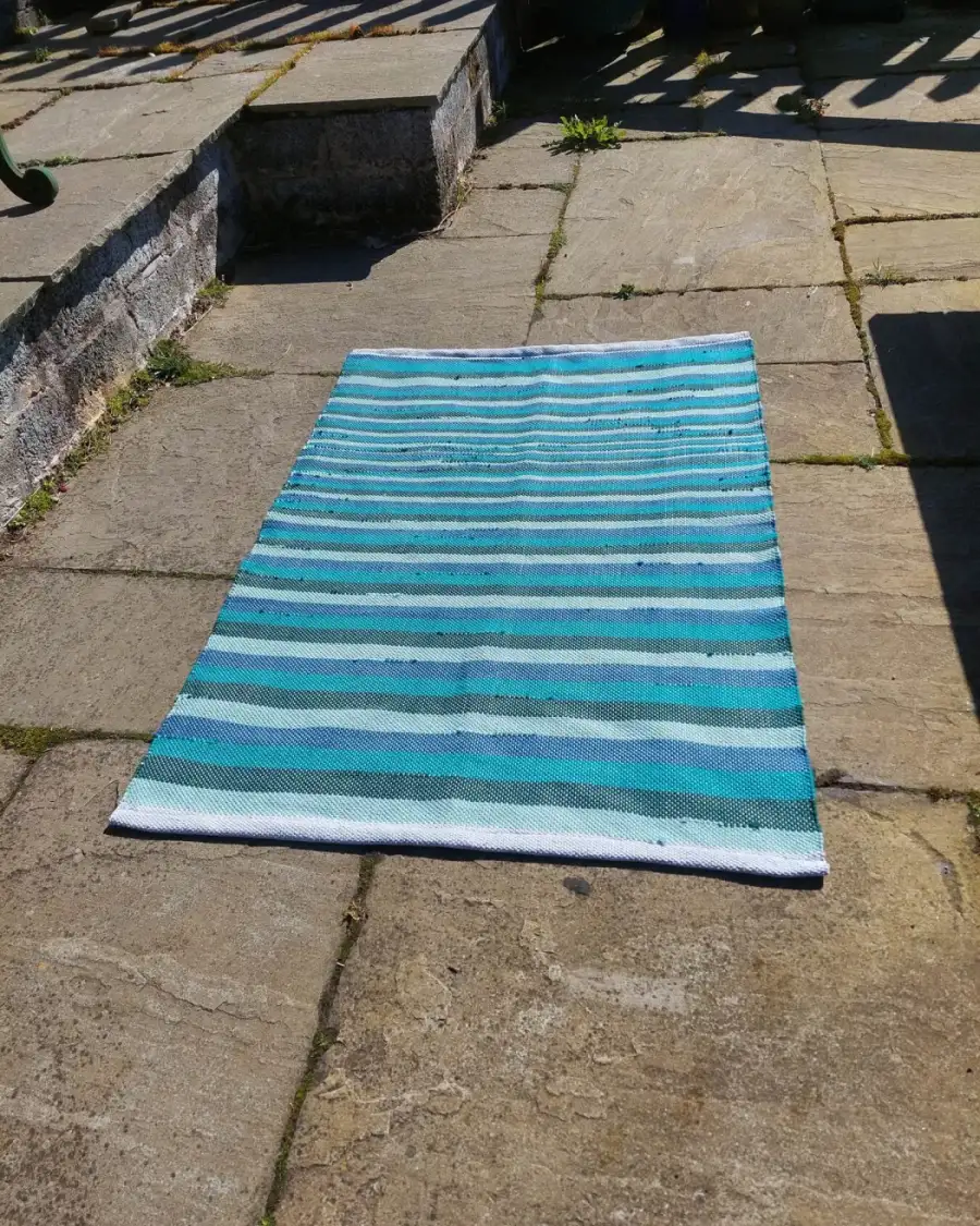 Handwoven pure cotton rug