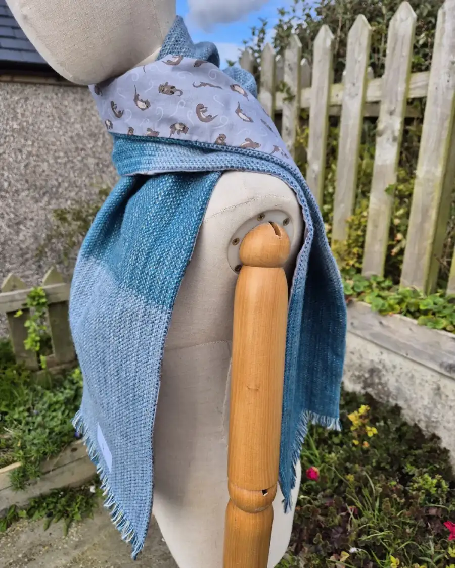 Two Sisters lambswool Tweed scarf