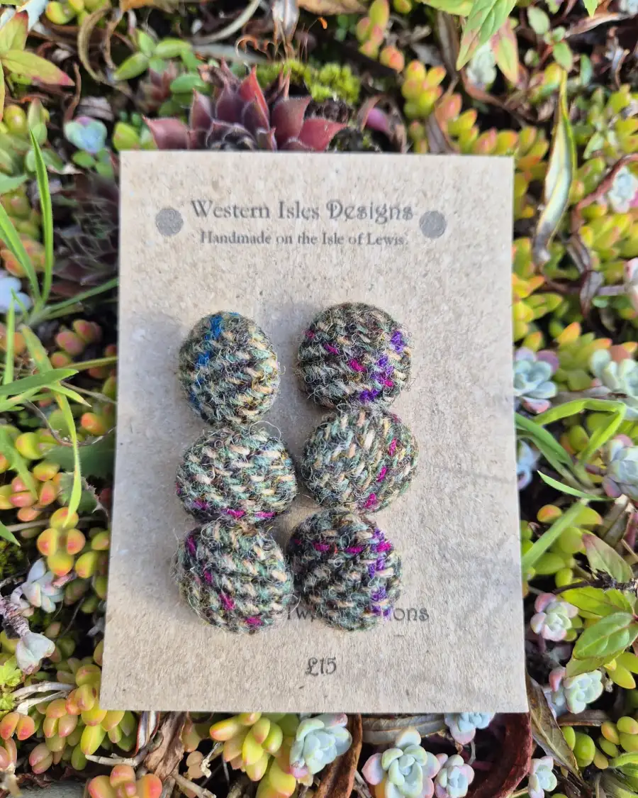 Harris Tweed Buttons