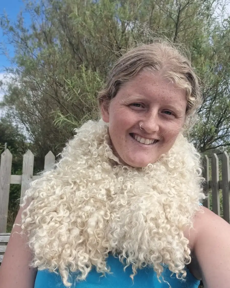 Felted wool collar - gotland
