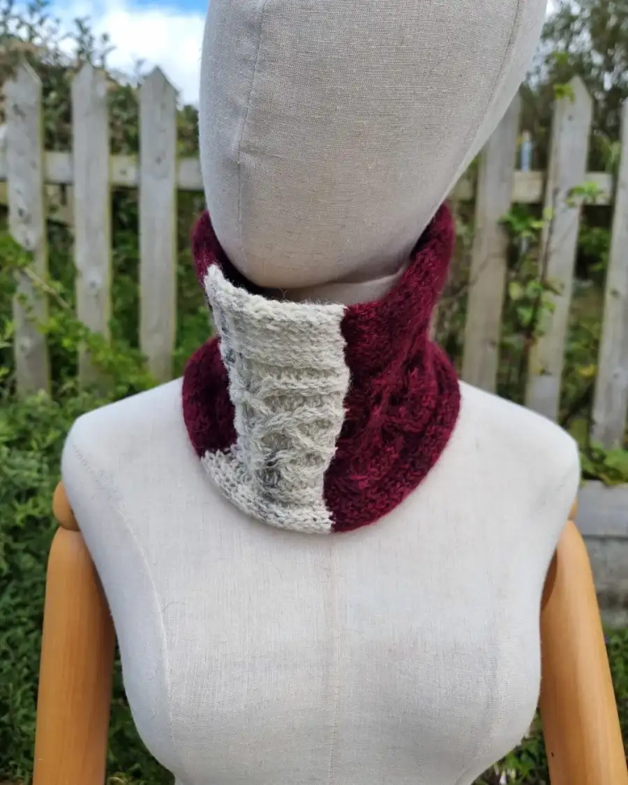 Hand Knitted gotland cowl/ headband